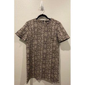 ZARA Snakeskin Print Mini Dress